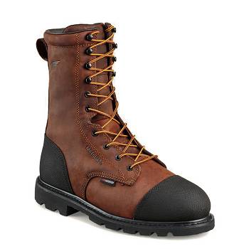 Red Wing TruWelt 10-inch Insulated Waterproof Safety Toe - Bordove Pracovne Cizmy Panske, RW226SK